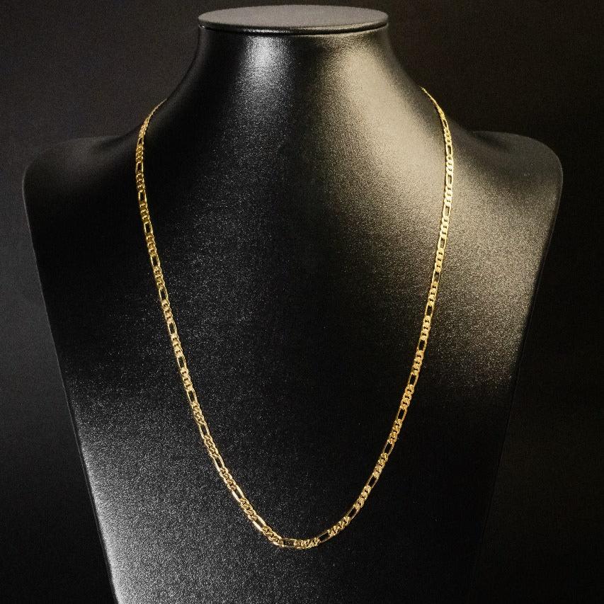 Corrente 3X1 - 4mm (Banhado a Ouro 18K)
