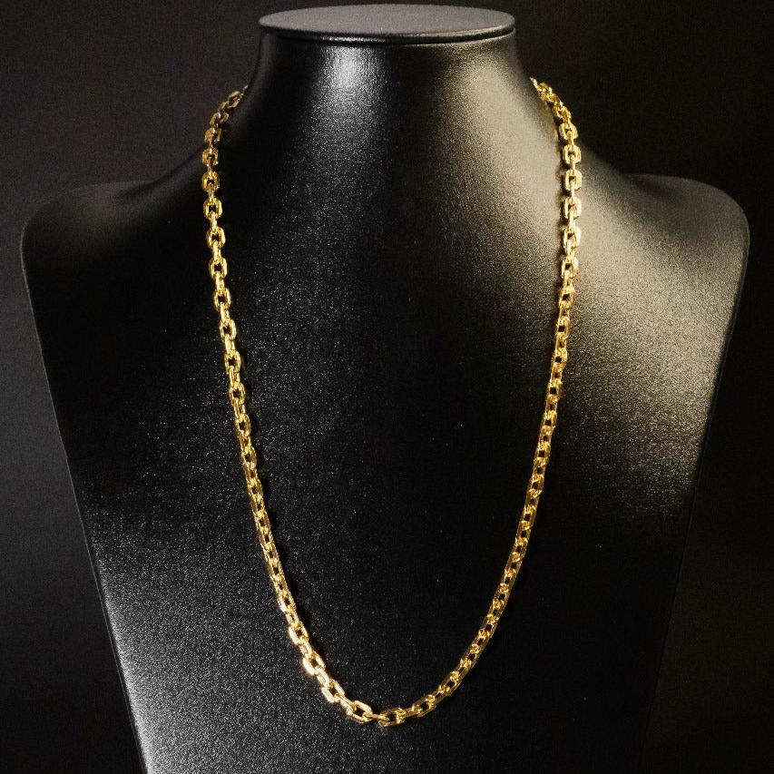 Corrente Cadeado - 6mm (Banhado a Ouro 18K)