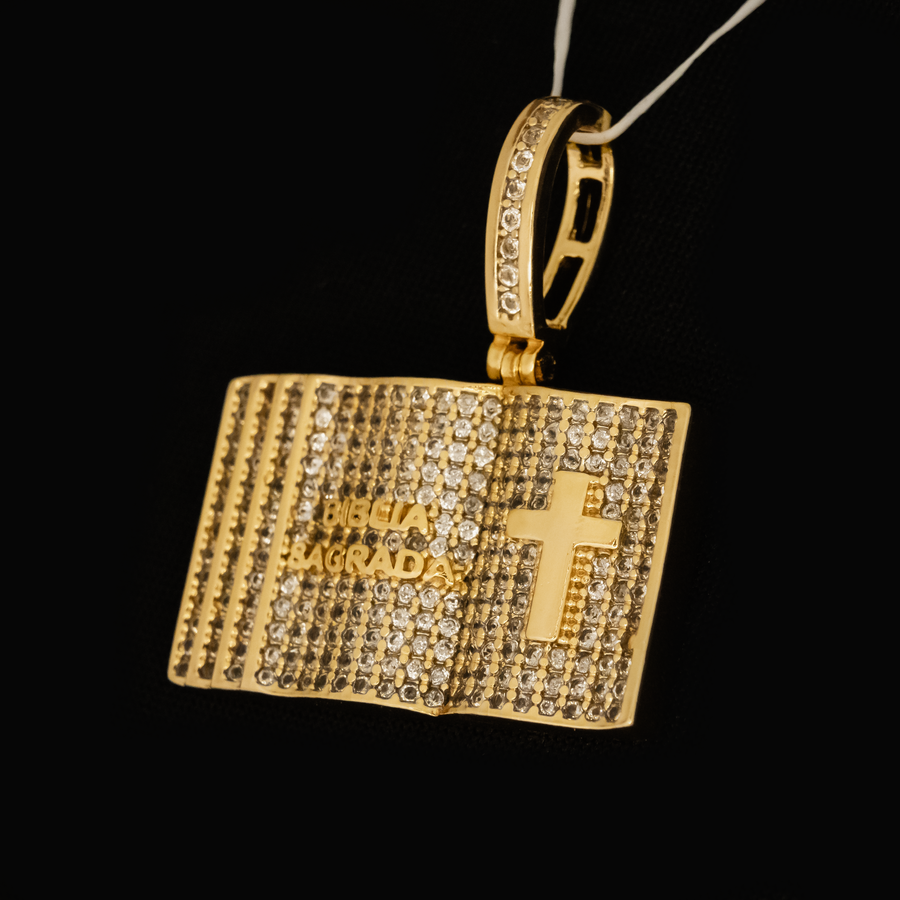 Pingente Médio Biblia (Banhado a Ouro 18K)