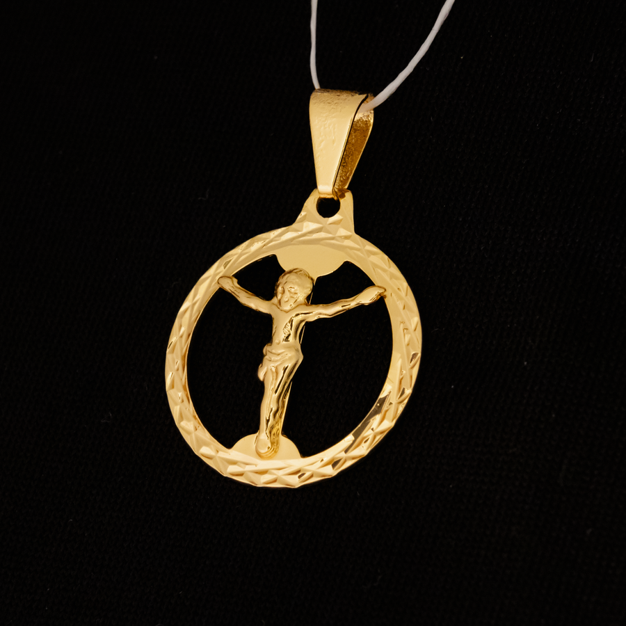 Pingente Fino Cristo Vazado (Banhado a Ouro 18K)