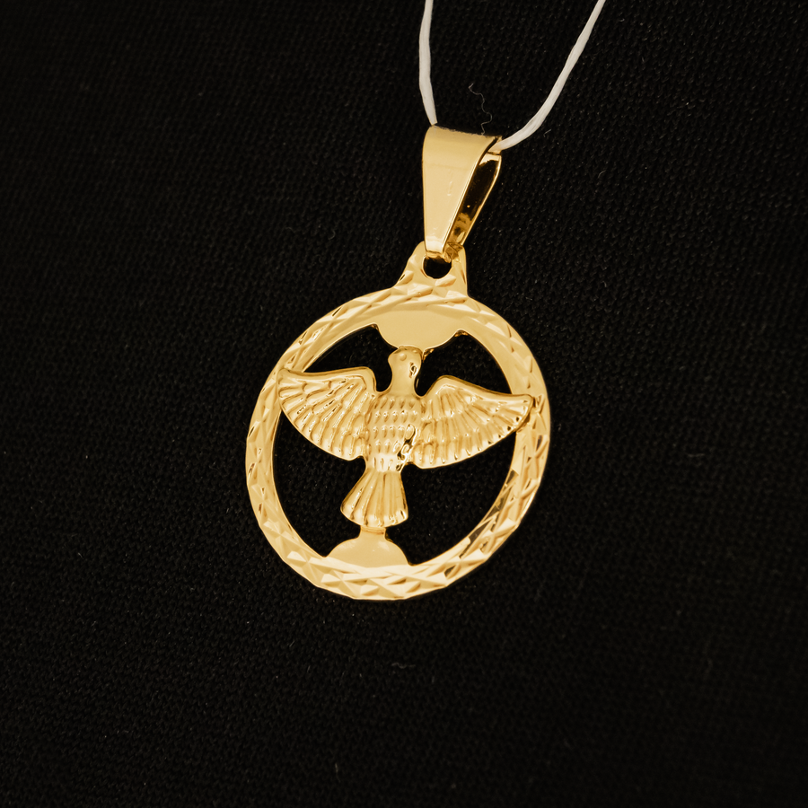 Pingente Fino Espirito Santo Vazado (Banhado a Ouro 18K)