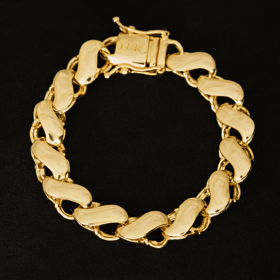 Pulseira Friso S - 12mm (Banhado a Ouro 18K)