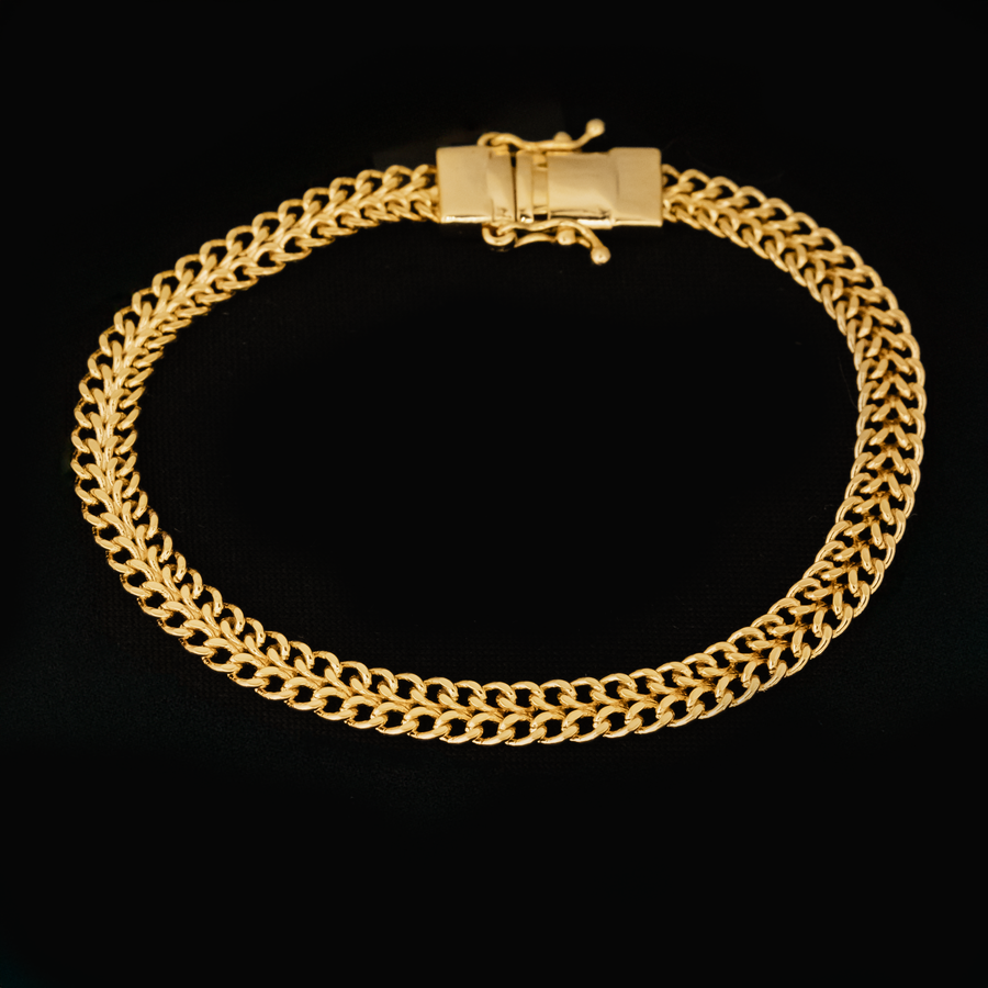 Pulseira Lacraia - 6mm (Banhado a Ouro 18K)