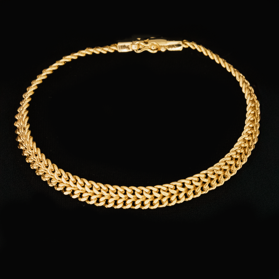Pulseira Lacraia - 8,5mm (Banhado a Ouro 18K)