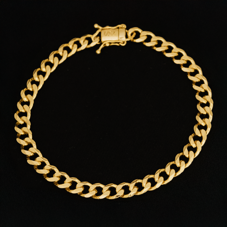 Pulseira Pitbull - 6mm (Banhado a Ouro 18K)