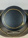 Corrente e Pulseira Cadeado 2mm + Pingente Cristo Vazado (Banhado a Ouro 18K)