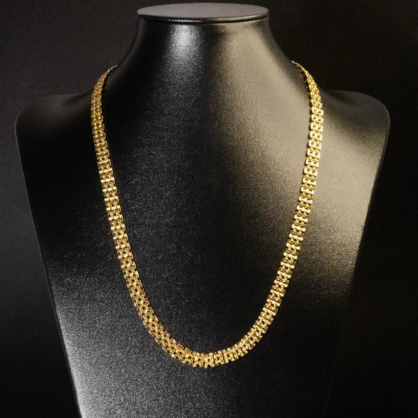 Corrente Americano - 9,2mm (Banhado a Ouro 18K)