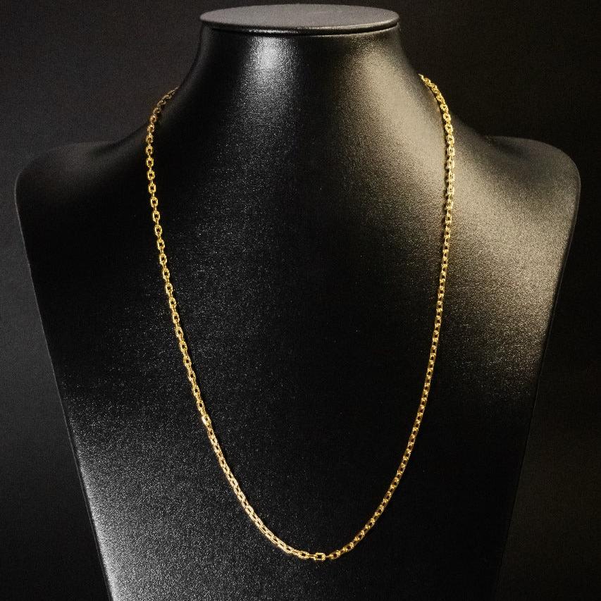 Corrente Cadeado - 3mm (Banhado a Ouro 18K)