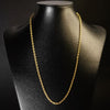Corrente Cadeado - 4mm (Banhado a Ouro 18K)