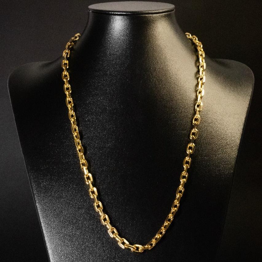 Corrente Cadeado - 8mm (Banhado a Ouro 18K)