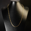 Corrente Cadeado Alongado - 3,5mm (Banhado a Ouro 18K)
