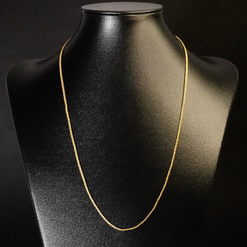 Corrente Cadeado Duplo - 3mm (Banhado a Ouro 18K)