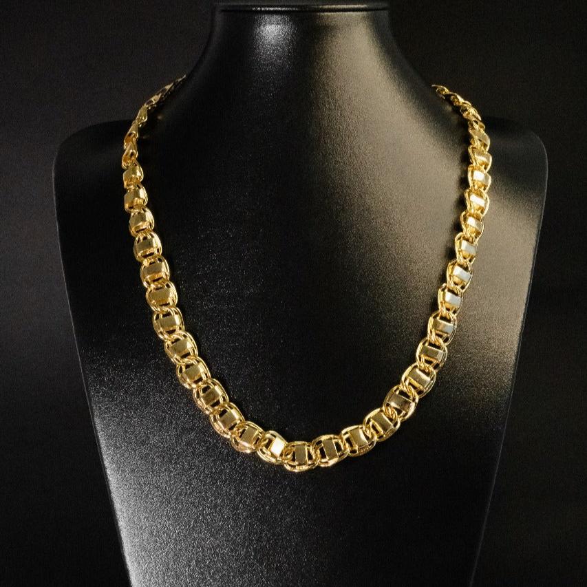 Corrente Dubai - 12mm (Banhado a Ouro 18K)