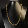 Corrente Elo Português - 10mm (Banhado a Ouro 18K)