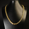 Corrente Friso Boomerang - 12mm (Banhado a Ouro 18K)