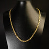 Corrente Friso S Cravejado - 8mm (Banhado a Ouro 18K)