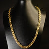 Corrente Friso S Vazado - 12mm (Banhado a Ouro 18K)