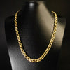 Corrente Friso Triplo - 12mm (Banhado a Ouro 18K)