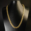 Corrente Friso X - 12mm (Banhado a Ouro 18K)
