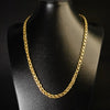 Corrente Friso X - 8mm (Banhado a Ouro 18K)