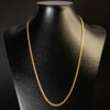 Corrente Grumet Dupla - 3mm (Banhado a Ouro 18K)