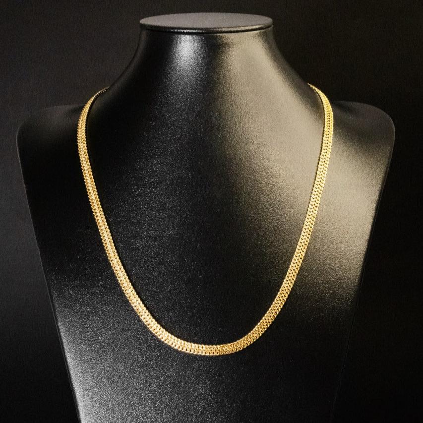 Corrente Lacraia - 7mm (Banhado a Ouro 18K)