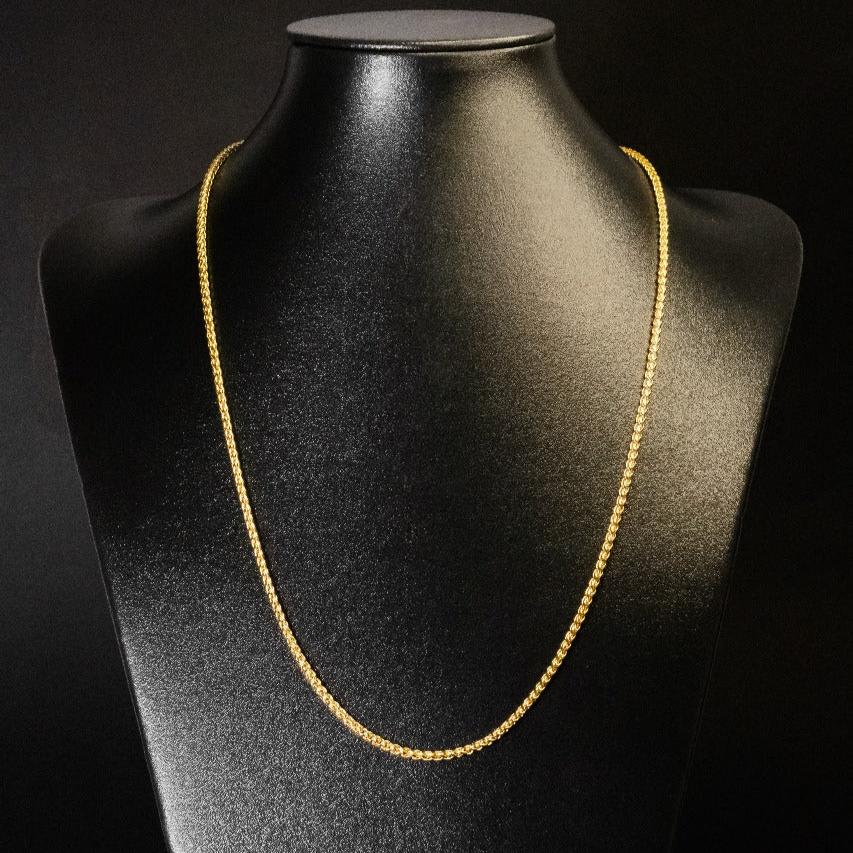 Corrente Peruana - 3mm (Banhado a Ouro 18K)