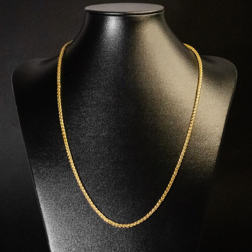 Corrente Peruana - 4mm (Banhado a Ouro 18K)