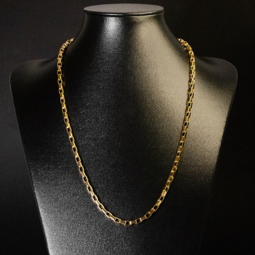 Corrente Tijolinho - 5mm (Banhado a Ouro 18K)