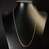 Corrente Cadeado 2mm + Pingente Nossa Senhora do Carmo Redondo (Banhado A Ouro 18K)