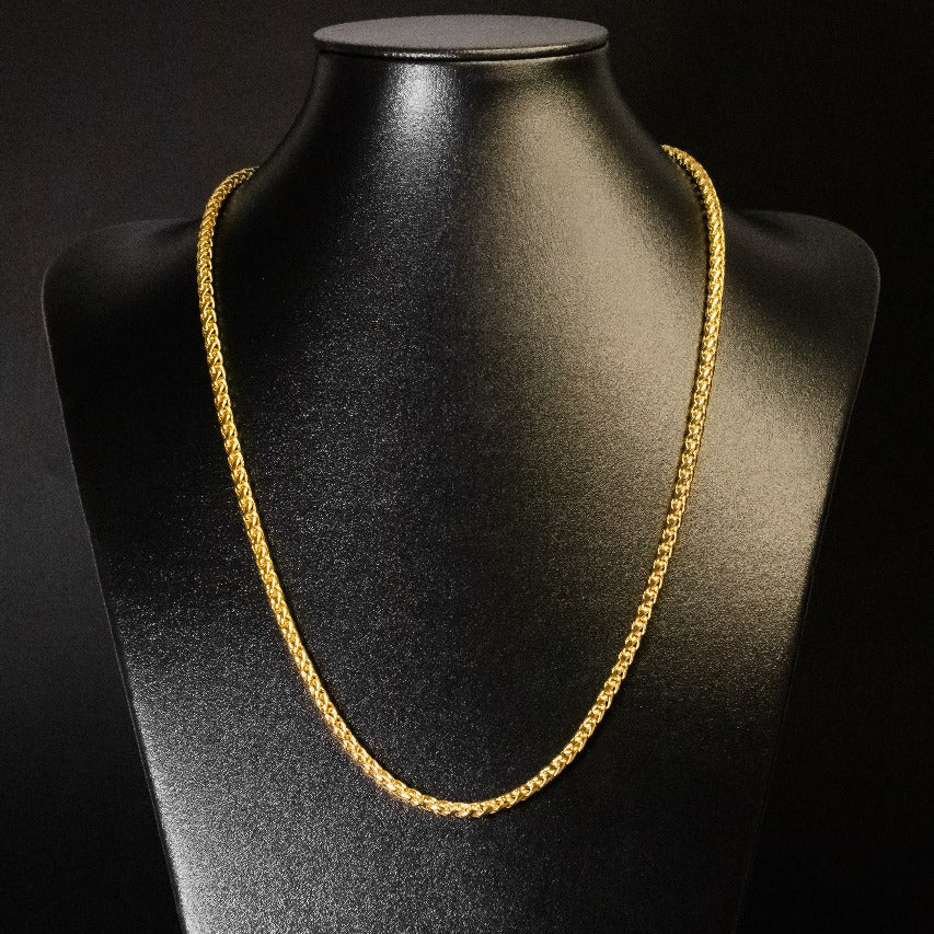 Corrente Peruana - 5mm (Banhado a Ouro 18K)