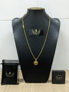 Corrente e Pulseira Cadeado 2mm + Pingente Espírito Santo Vazado (Banhado a Ouro 18K)