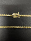 Corrente Cadeado Duplo - 3mm (Banhado a Ouro 18K)
