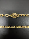 Corrente Cadeado - 8mm (Banhado a Ouro 18K)