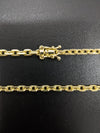Corrente Cadeado - 4mm (Banhado a Ouro 18K)