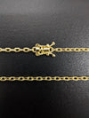 Corrente Cadeado - 2mm (Banhado a Ouro 18K)