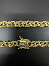 Corrente Friso S Vazado - 12mm (Banhado a Ouro 18K)