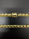 Corrente Friso X - 8mm (Banhado a Ouro 18K)