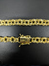 Corrente Friso Triplo - 12mm (Banhado a Ouro 18K)