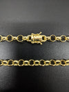 Corrente Elo Português - 8mm (Banhado a Ouro 18K)