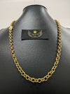 Corrente Elo Português - 8mm (Banhado a Ouro 18K)