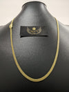 Corrente Lacraia - 4,3mm (Banhado a Ouro 18K)