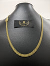 Corrente Lacraia - 6mm (Banhado a Ouro 18K)