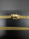 Corrente Lacraia - 8,5mm (Banhado a Ouro 18K)