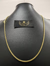 Corrente Peruana - 3mm (Banhado a Ouro 18K)