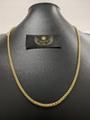 Corrente Peruana - 4mm (Banhado a Ouro 18K)