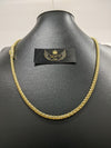 Corrente Peruana - 5mm (Banhado a Ouro 18K)