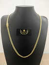 Corrente Americano - 8mm (Banhado a Ouro 18K)