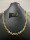 Corrente Americano - 8mm (Banhado a Ouro 18K)