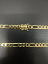 Corrente 3X1 - 6mm (Banhado a Ouro 18K)